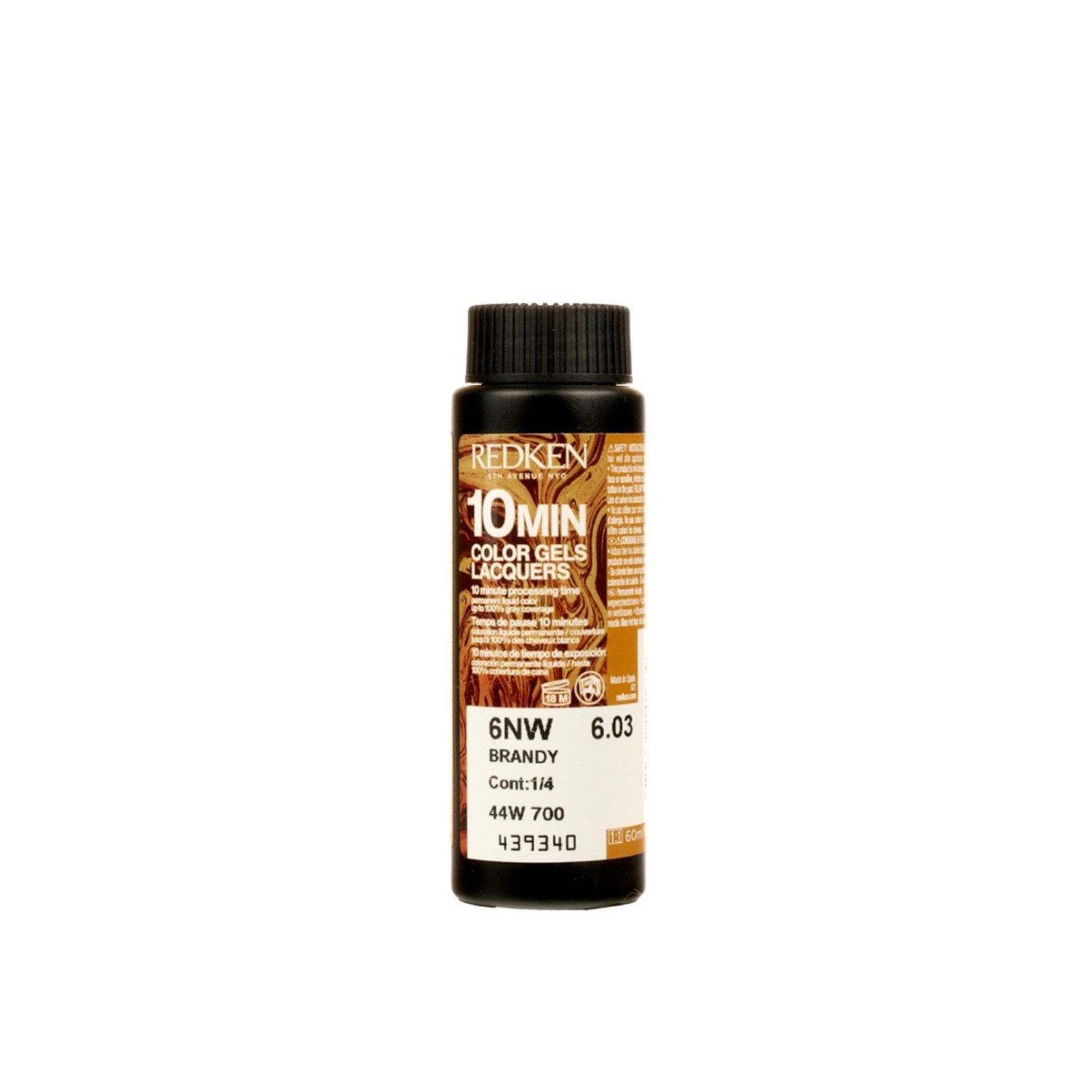 Redken Color Gels Lacquers 10 Minute Permanent tintura para cabelo 6NW Brandy 60ml