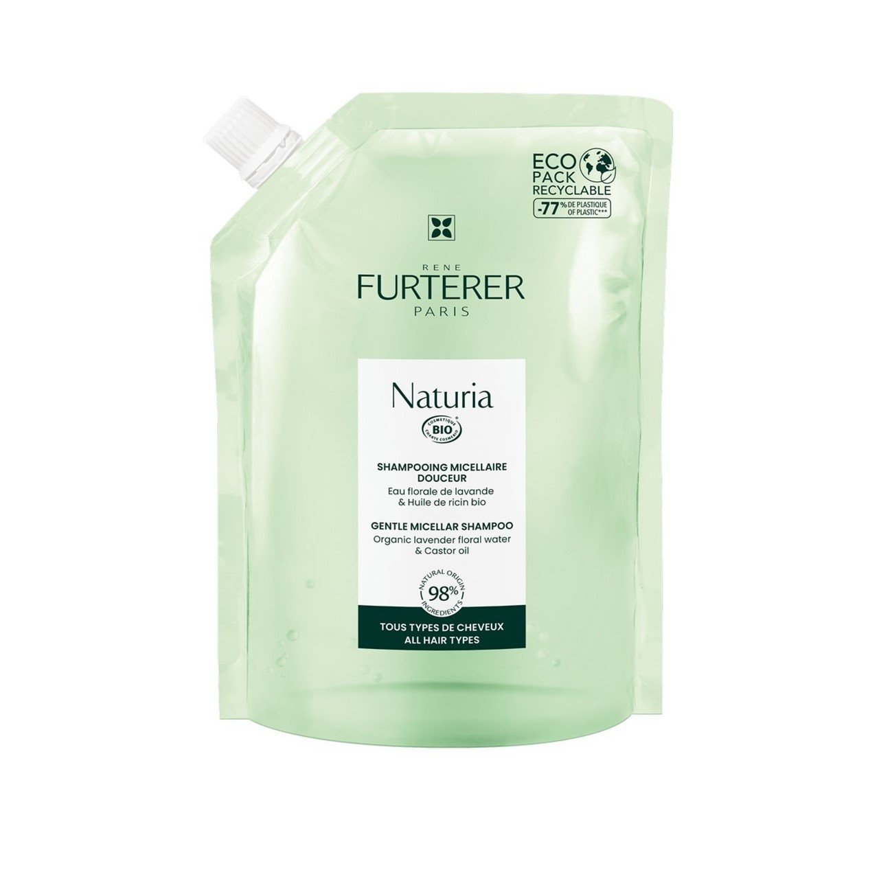 René Furterer Naturia Gentle Micellar Champô Refill 400ml