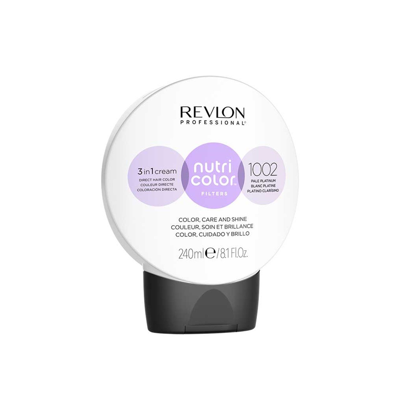 Revlon Professional Nutri Color Filters 3-In-1 Creme tintura para cabelo 1002 Pale Platinum 240ml