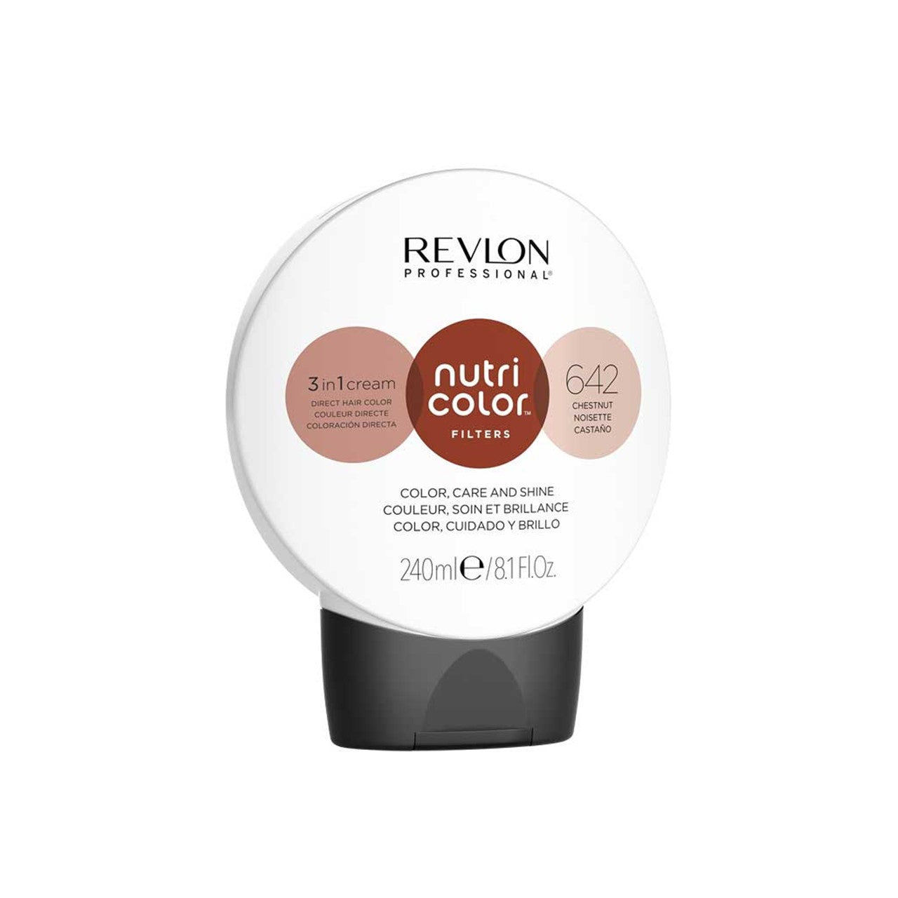 Revlon Professional Nutri Color Filters 3-In-1 Creme tintura para cabelo 642 Chestnut 240ml