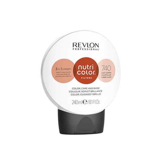 Revlon Professional Nutri Color Filters 3-In-1 Creme tintura para cabelo 740 Light Copper 240ml