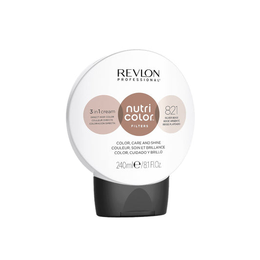 Revlon Professional Nutri Color Filters 3-In-1 Creme tintura para cabelo 821 Silver Beige 240ml