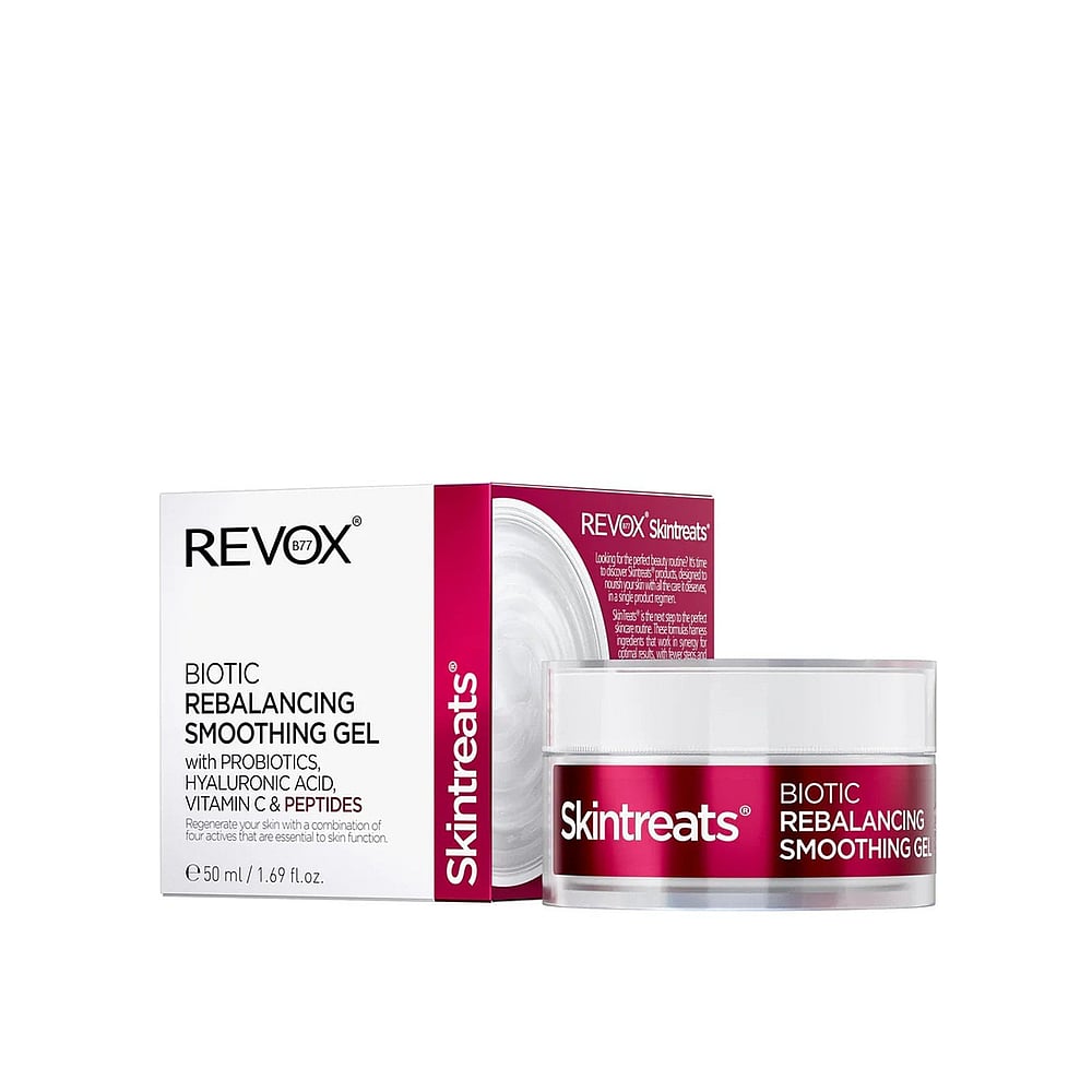 Revox B77 Skintreats Biotic Rebalancing Smoothing Gel 50 Ml Hydrates, Mattifies, And Controls Óleo