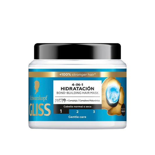 Schwarzkopf Gliss Mascarilla Capilar 4 en 1 Hidratación y Reconstrucción 400ml