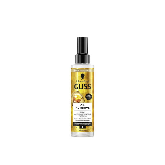 Schwarzkopf Gliss Oil Nutritive Spray Acondicionador Exprés 200ml