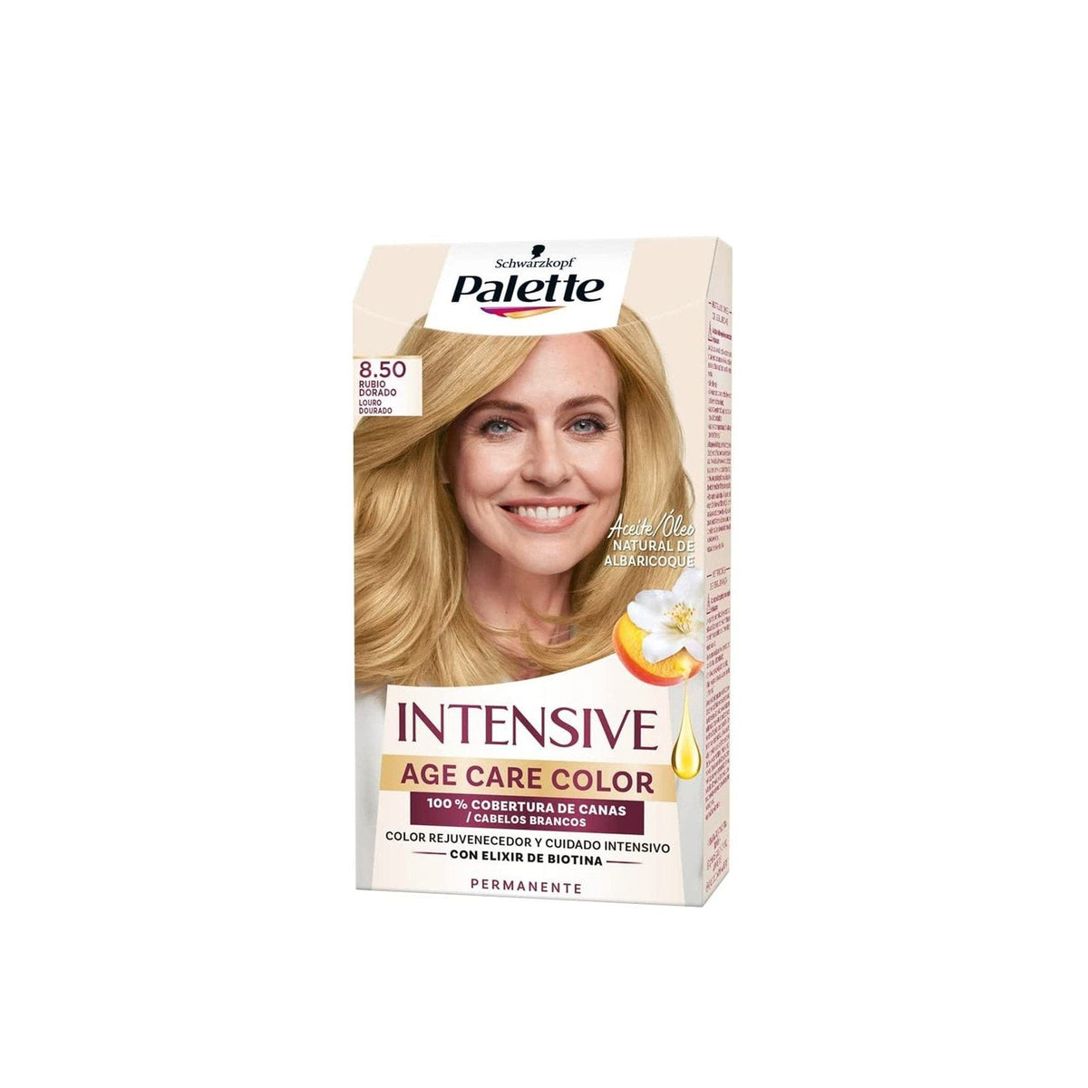 Schwarzkopf Palette Intensive Age Care Color Permanent tintura para cabelo 8.50 Golden Blonde