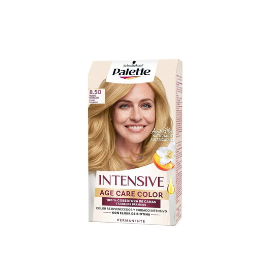 Schwarzkopf Palette Intensive Age Care Color Tinte permanente para el cabello 8.50 Rubio Dorado