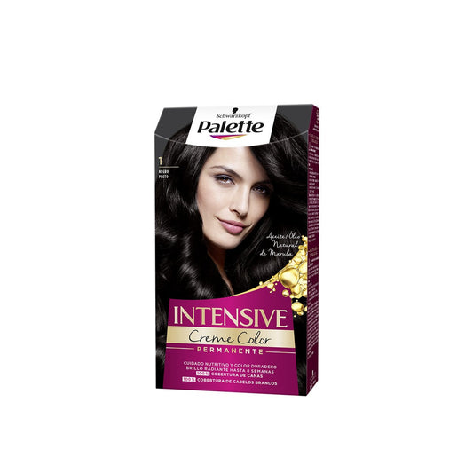 Schwarzkopf Palette Intensive Creme Color Tinte permanente para el cabello 1 Negro