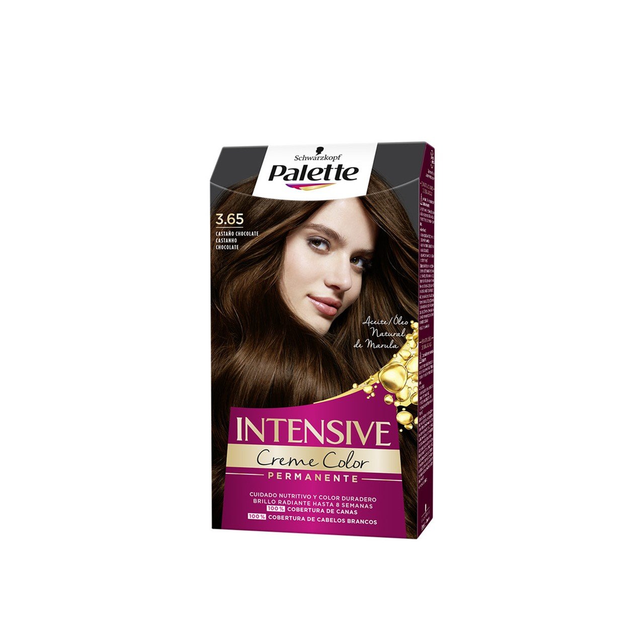 Schwarzkopf Palette Intensive Creme Color Permanent Tinta para Cabelo 3.65 Chocolate Brown