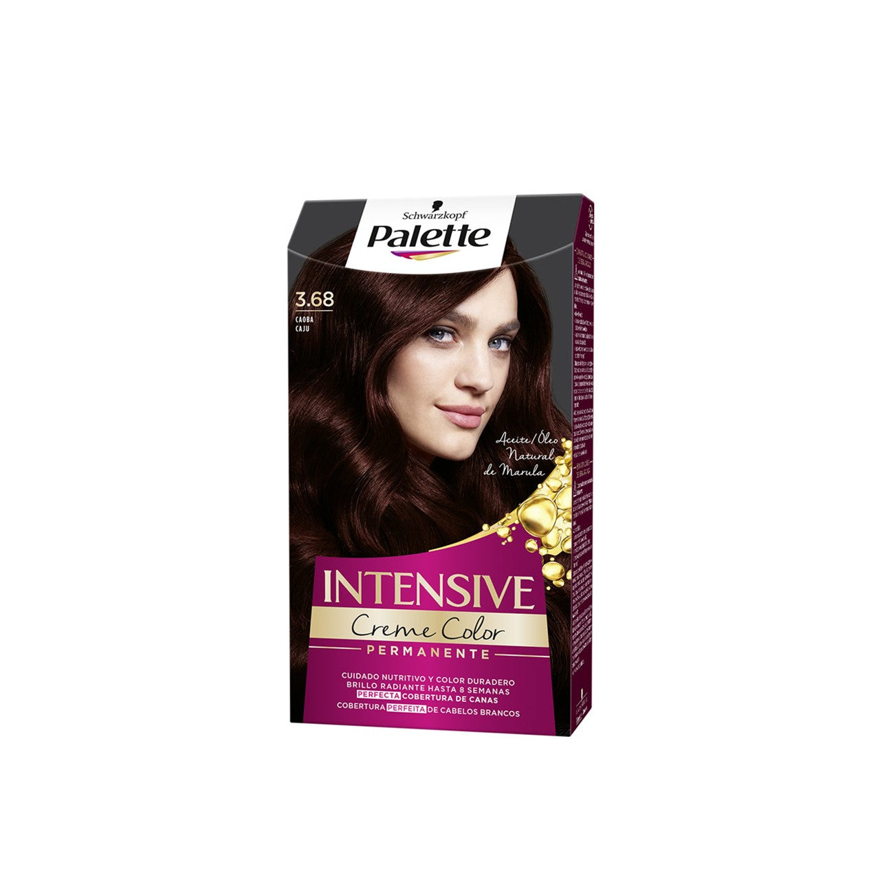 Schwarzkopf Palette Intensive Creme Color Permanent Tinta para Cabelo 3.68 Mahogany