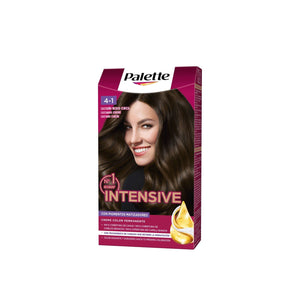 Palette Schwarzkopf Palette Coloração Permanente em Creme Intensivo 4-1 Castanho Médio Cinza