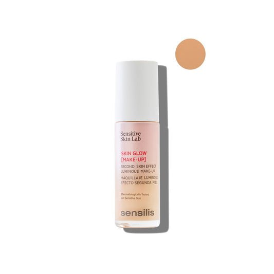 Sensilis Skin Glow [Make-Up] Second Skin Effect Luminous Make-Up 05 Pêche Doré 30ml