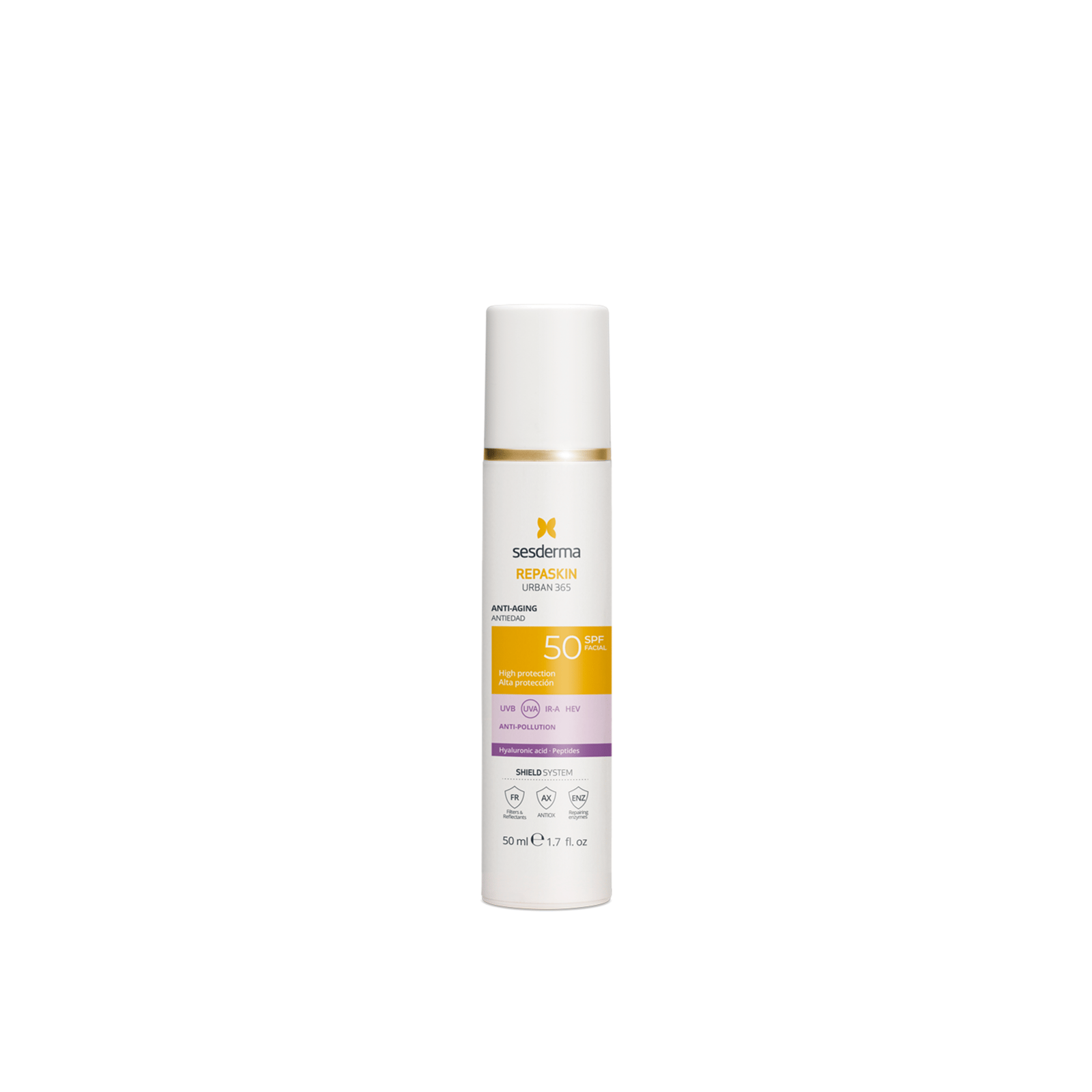 Sesderma Repaskin Urban 365 Fotoprotector Facial Antiedad SPF50 50ml