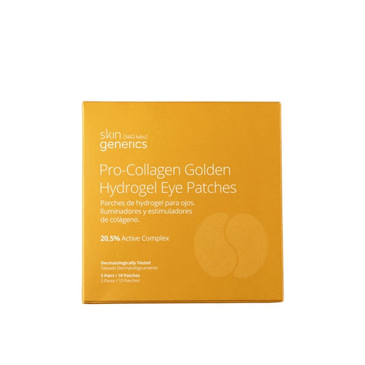 Skin Generics Parches Oculares de Hidrogel Dorado Pro-collagen Reduce Bolsas Y Ojeras, Efecto Frío