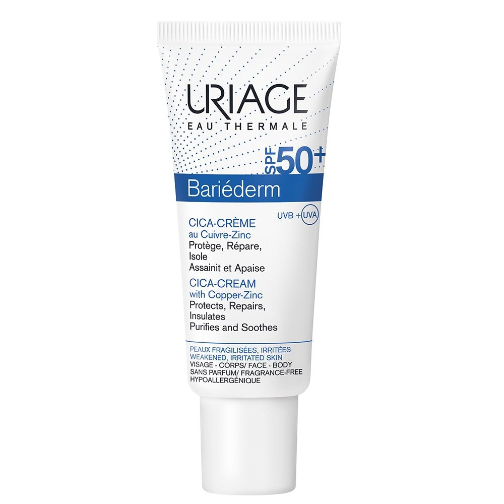 Uriage Bariéderm Repairing Cica-Creme with Cu-Zn SPF50+ 40ml
