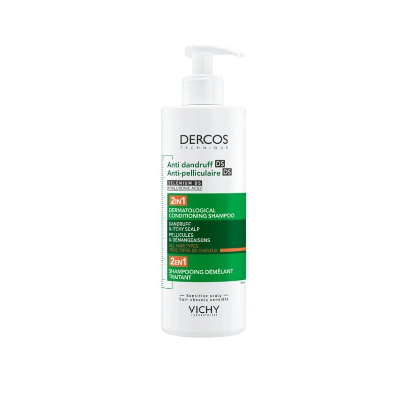 Vichy Dercos Anti-Dandruff DS 2-in-1 Dermatological Conditioning Champô 390ml