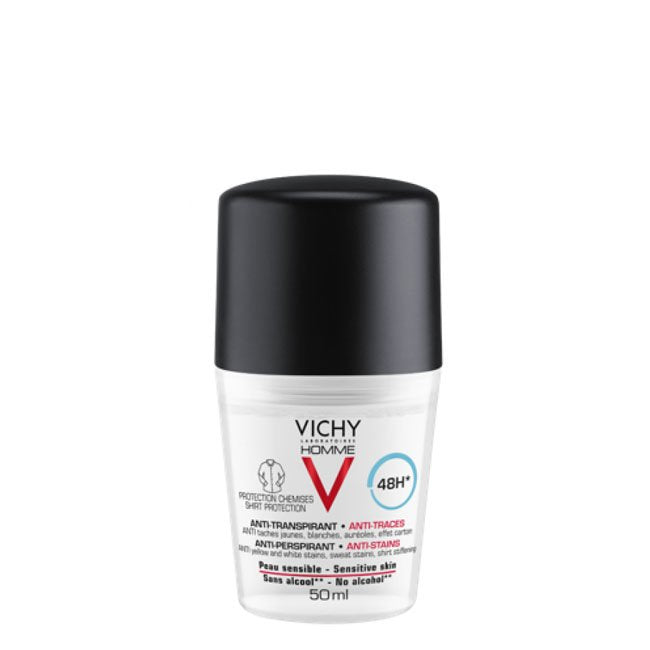 Vichy Homme 48h Anti-Perspirant Anti-Stains Desodorizante 50ml
