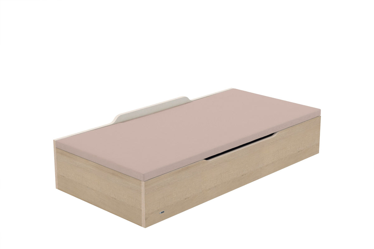 Molaflex Base Rebatível Wood 19 Abertura Lateral Natural