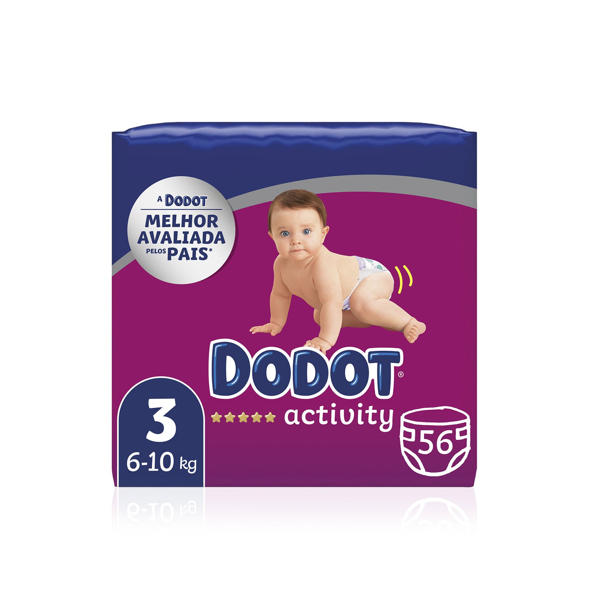 Dodot Activity Fraldas T3 6-10 kg 56 un
