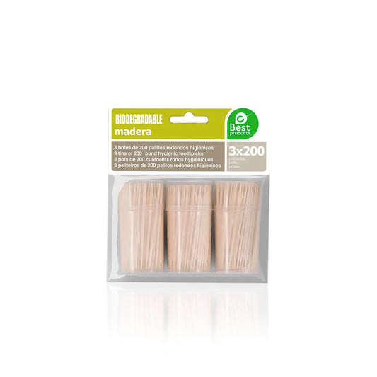 Best Palitos Redondos Higiénicos 3 x 200 un