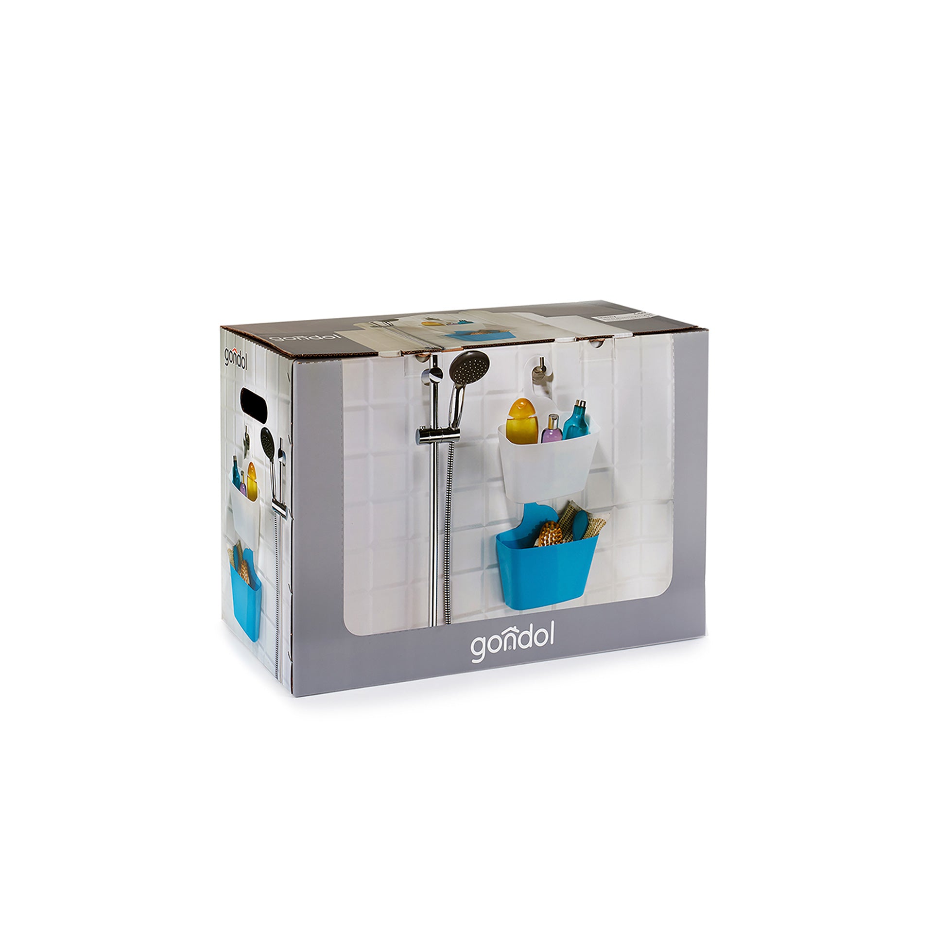 Gondol Suporte Utensílios para WC Branco 12 x 31,5 x 28,5 cm