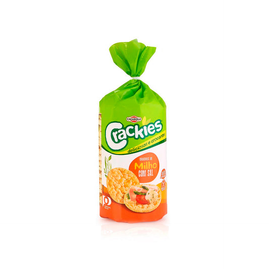 Crackies Caçarola Milho com Sal 130 gr — embalagem
