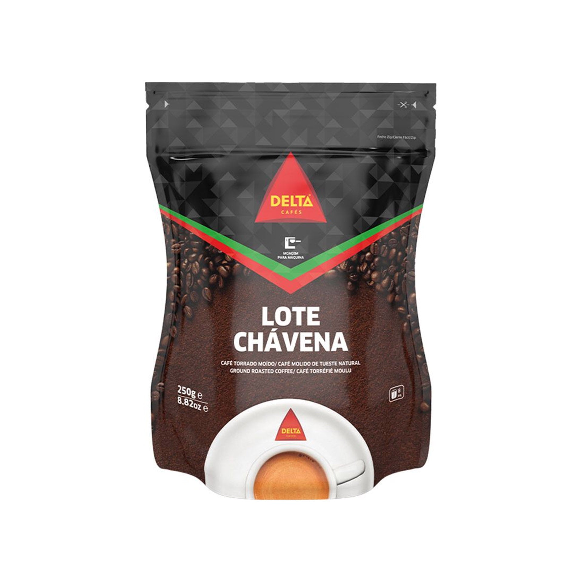 Taza Café Molido Delta Lote para Máquina 250 gr - Pack 2 x 250 gr