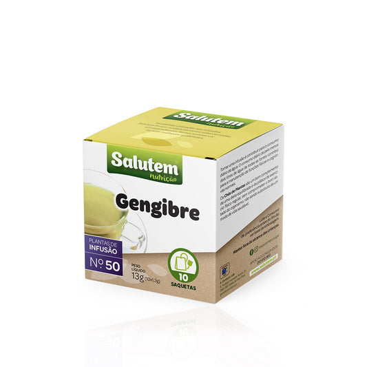 Salutem Chá Infusão nº50 Gengibre 10 saq. x 1,3 gr (13 gr)
