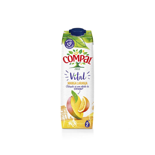 Compal Tetra Vital Manga e Laranja 1 L — embalagem