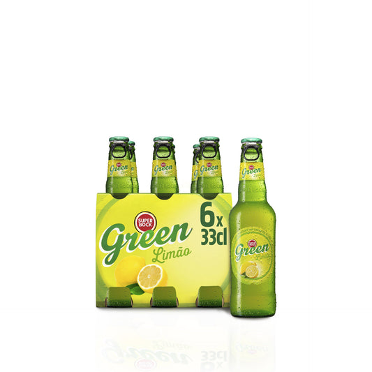 Super Bock Green de Limão Garrafa TP 33 cl - Pack 6 x 33 cl — embalagem