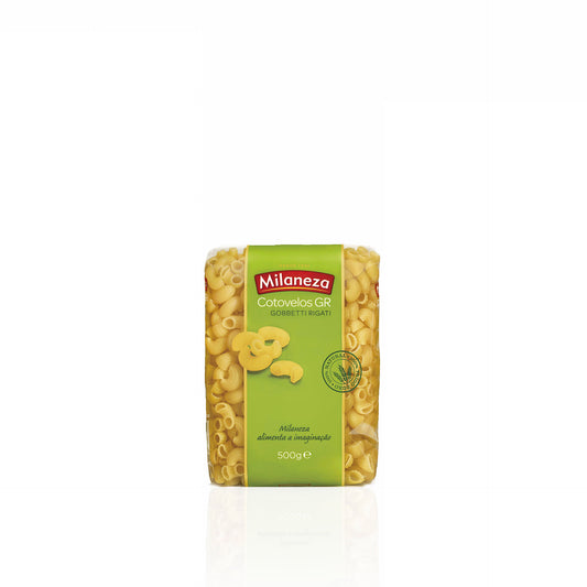 Milaneza Massa Cotovelos Grandes Riscados 500 gr