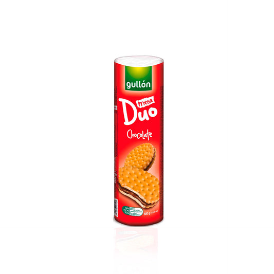 Oblea Gullon Mega Duo con Relleno de Chocolate 500 gr