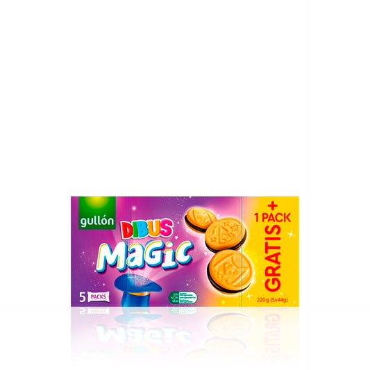 Galletas Mágicas Gullon Dibus Rellenas De Crema De Chocolate 220 gr