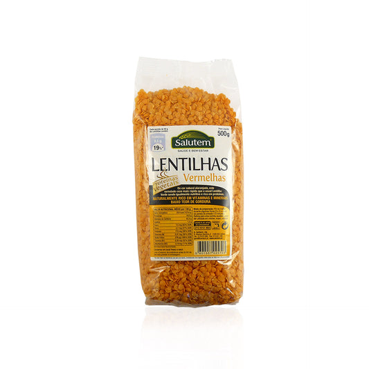 Salutem Lentilhas Vermelhas 500 gr — embalagem