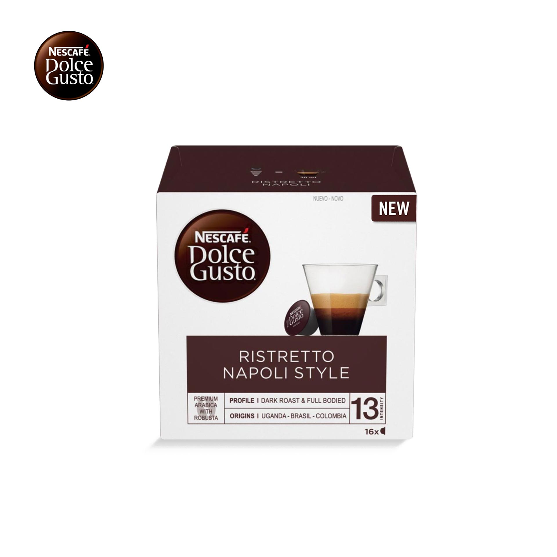 Multicoffee » Capsulas Nescafé® Dolce Gusto® Ristretto Napoli Mega Pack 64  unid.
