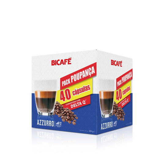 Bicafé Cáps Compatível Delta Q Azzurro Intensidade 12 - 40 un