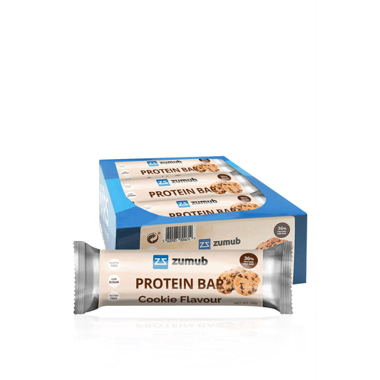 Zumub Protein Bar Sabor Bolacha 12 x 55 gr — embalagem