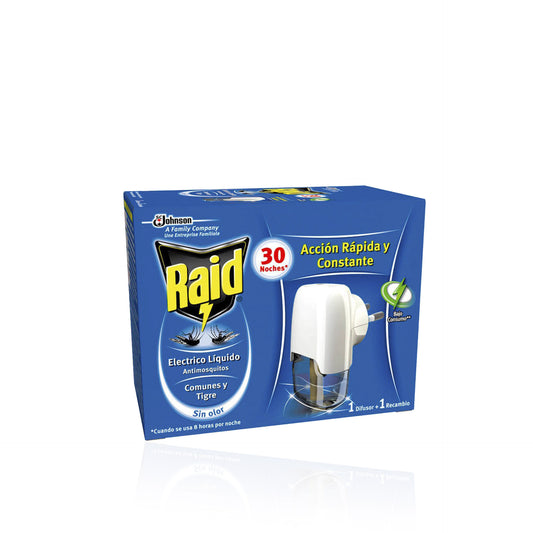 Raid Insecticida Eléctrico Voadores + Recarga 30 Noites