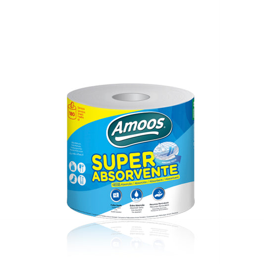 Amoos Roll Papel Super Absorbente Multiusos 2F 1 Rollo