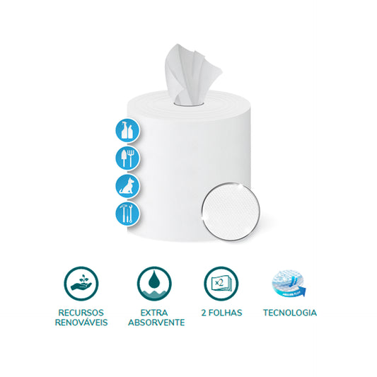Amoos Roll Papel Super Absorbente Multiusos 2F 1 Rollo