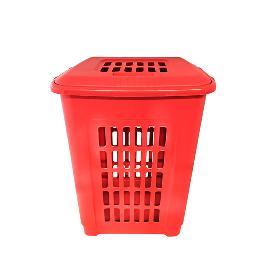 Cesto Roupa Suja Vermelho 57 L