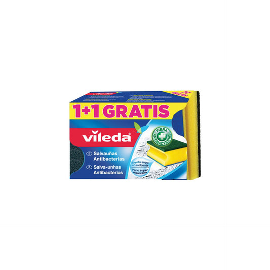 Vileda Esfregão Salva Unhas Anti-bactérias 1+1
