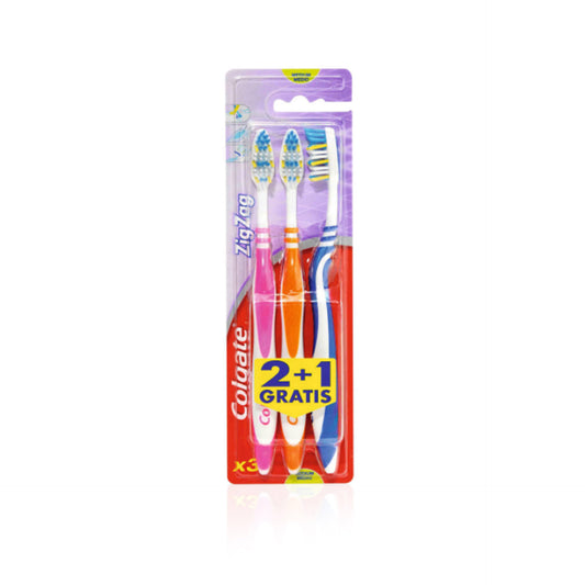 Colgate Escova Zig-Zag Média 3 un