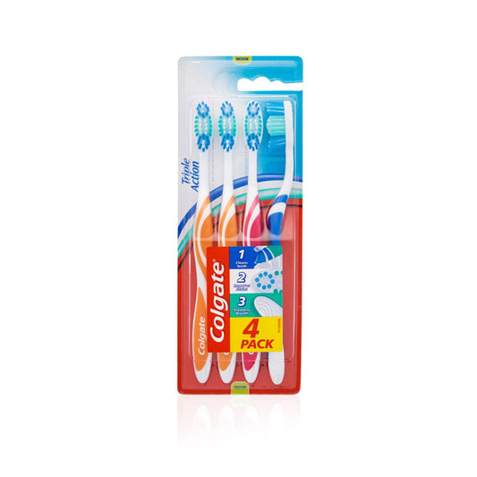 Colgate Escova Tripla Ação Média 4 un