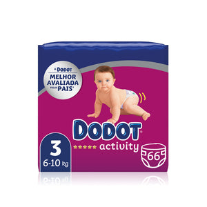 Dodot Activity Fraldas T3 6-10 kg 66 un