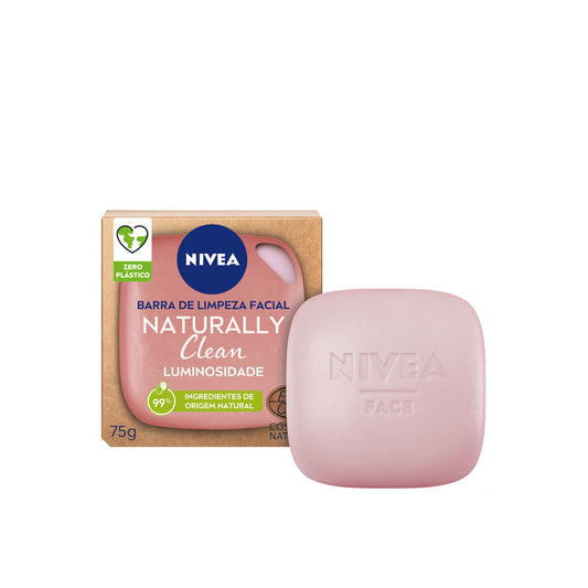 Nivea Naturally Clean Barra de Limpeza Facial Radiante 75 gr