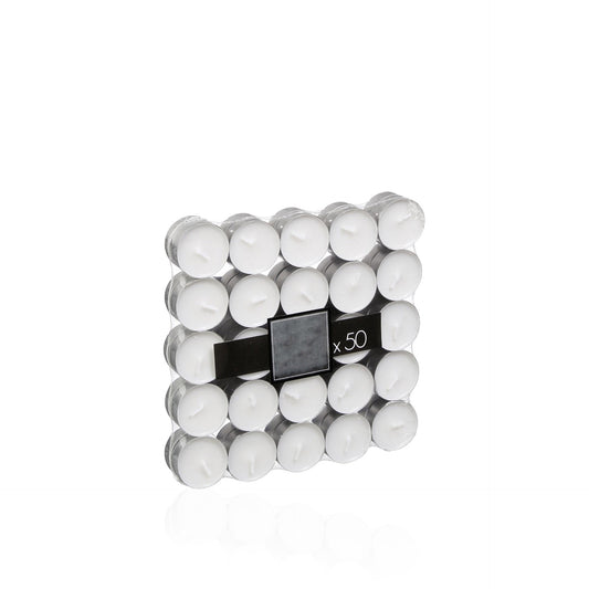 Conjunto 50 Velas Tealight Brancas