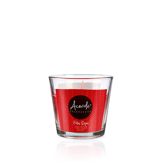 Vela Perfumada em Copo de Vidro Frutos Vermelhos
