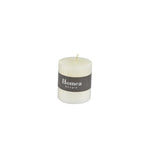 Vela Basic Kool Columna Blanco Rústico 7,5 cm