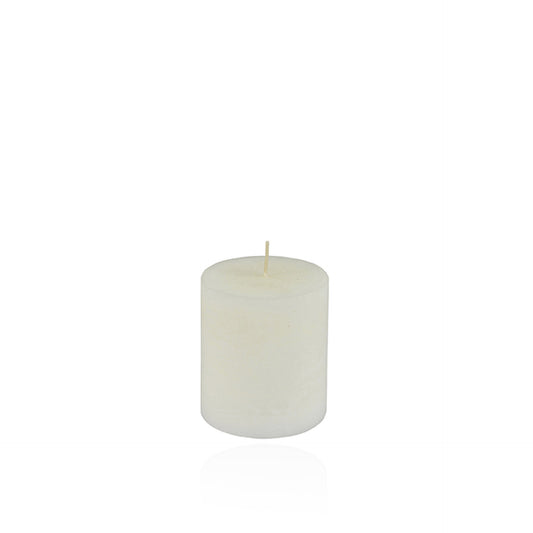 Basic Kool Vela Coluna Rústico Branco 7,5 cm